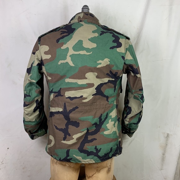 1990s Tricolor Cold Weather Military Jacket - Picture 3 of 10